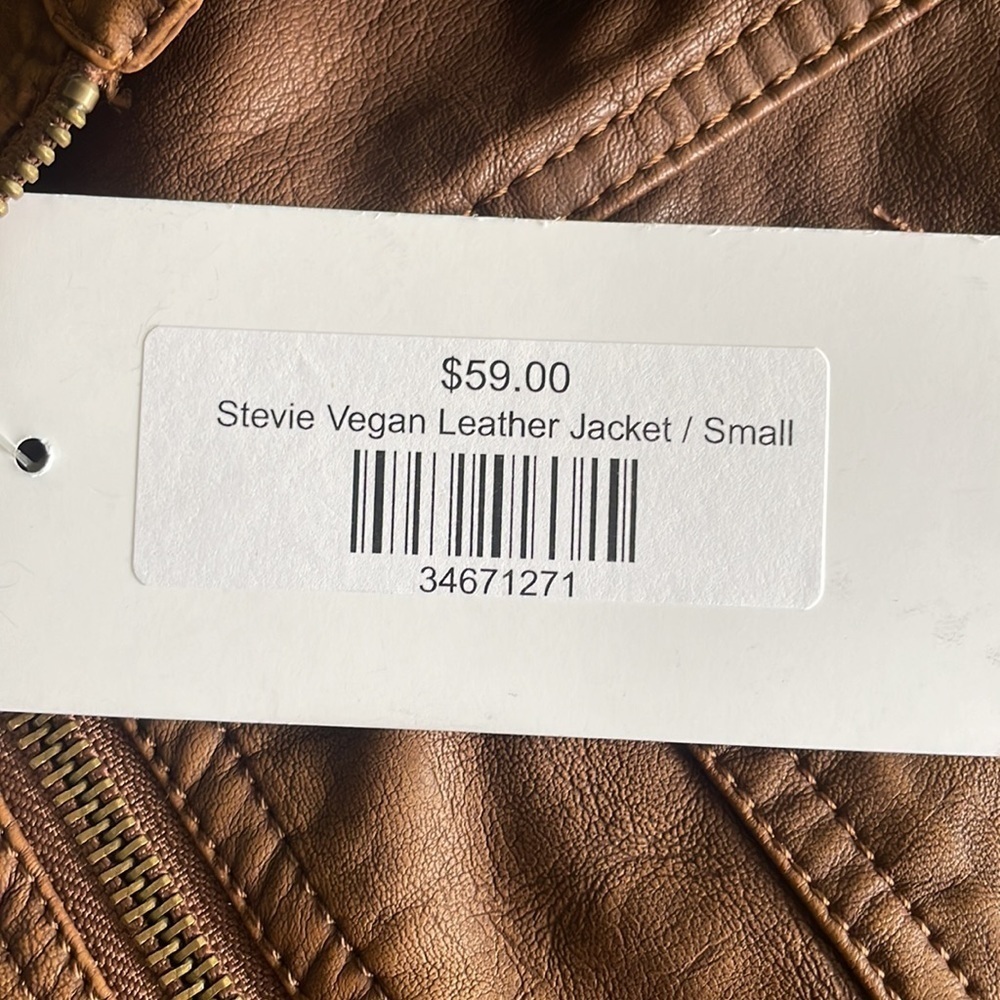 Stevie Vegan Leather Jacket - Picture 5 of 5